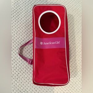 American Girl doll carrying case backpack and car seat